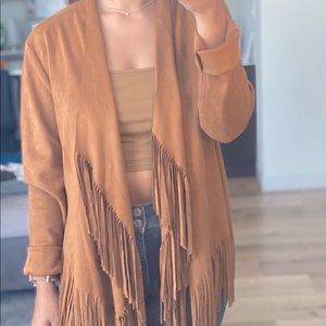 Suede Fringe Jacket